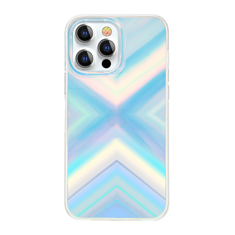 „Kingxbar Streamer“ serijos prabangus elegantiškas dėklas, skirtas „iPhone 13 Pro Blue“ (trikampis)