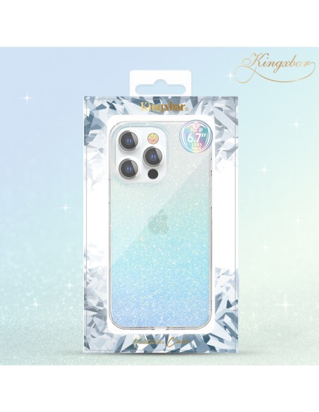 „Kingxbar Streamer“ serijos prabangus elegantiškas dėklas, skirtas „iPhone 13 Pro Blue“ (trikampis) „Kingxbar Streamer“ serijos prabangus elegantiškas dėklas, skirtas „iPhone 13 Pro Blue“ (trikampis)