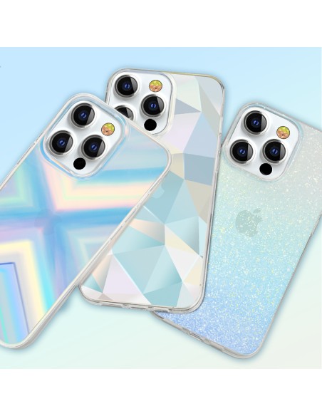 „Kingxbar Streamer“ serijos prabangus elegantiškas dėklas, skirtas „iPhone 13 Pro Blue“ (trikampis) „Kingxbar Streamer“ serijos prabangus elegantiškas dėklas, skirtas „iPhone 13 Pro Blue“ (trikampis)