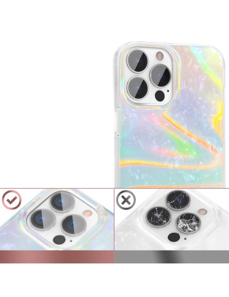Kingxbar Shell serijos prabangus elegantiškas dėklas, skirtas iPhone 13 Pro perlų mėlynai Kingxbar Shell serijos prabangus elegantiškas dėklas, skirtas iPhone 13 Pro perlų mėlynai