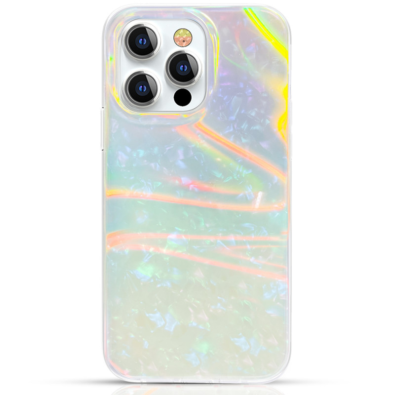 Kingxbar Shell serijos prabangus, elegantiškas iPhone 13 Pro dėklas, perlas ir mėta Kingxbar Shell serijos prabangus, elegantiškas iPhone 13 Pro dėklas, perlas ir mėta