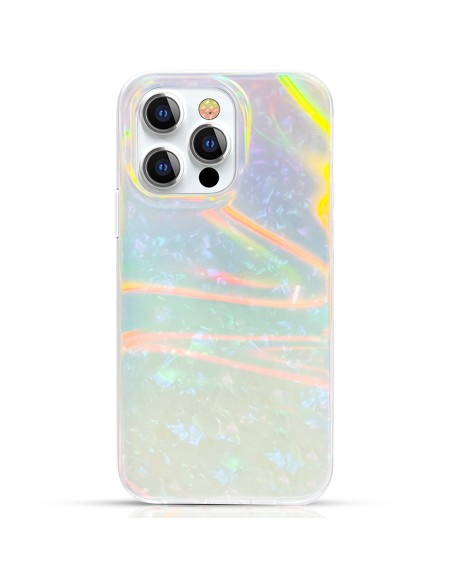 Kingxbar Shell serijos prabangus, elegantiškas iPhone 13 Pro dėklas, perlas ir mėta Kingxbar Shell serijos prabangus, elegantiškas iPhone 13 Pro dėklas, perlas ir mėta