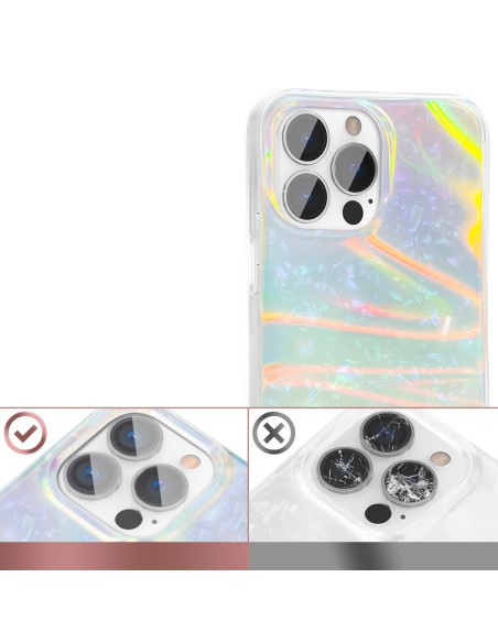 Kingxbar Shell serijos prabangus, elegantiškas iPhone 13 Pro dėklas, perlas ir mėta Kingxbar Shell serijos prabangus, elegantiškas iPhone 13 Pro dėklas, perlas ir mėta