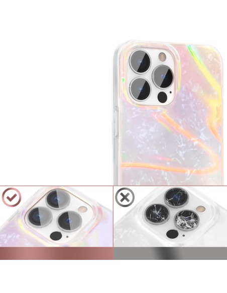 Kingxbar Shell serijos prabangus elegantiškas dėklas iPhone 13 Pro perlų rožinis Kingxbar Shell serijos prabangus elegantiškas dėklas iPhone 13 Pro perlų rožinis