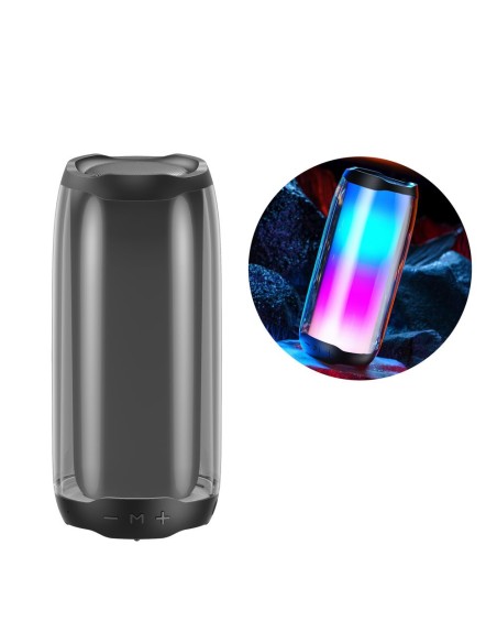 WK Design belaidis garsiakalbis Bluetooth 5.0 RGB 2000mAh juodas (D31 juodas) WK Design belaidis garsiakalbis Bluetooth 5.0 RGB 2000mAh juodas (D31 juodas)