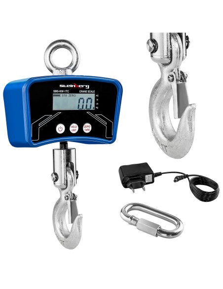 Kablio svarstyklės pakabinamos iki 1 tonos SBS-KW-1TC su maitinimo šaltiniu 1000kg / 0,2kg Kablio svarstyklės pakabinamos iki 1 tonos SBS-KW-1TC su maitinimo šaltiniu 1000kg / 0,2kg