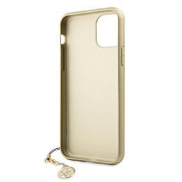 Guess 4G Charms Collection dėklas, skirtas iPhone 11 / Xr - rudas