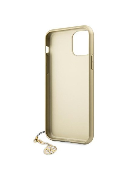 Guess 4G Charms Collection dėklas, skirtas iPhone 11 / Xr - rudas Guess 4G Charms Collection dėklas, skirtas iPhone 11 / Xr - rudas