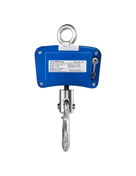 Kablio svarstyklės pakabinamos iki 1 tonos SBS-KW-1TC su maitinimo šaltiniu 1000kg / 0,2kg Kablio svarstyklės pakabinamos iki 1 tonos SBS-KW-1TC su maitinimo šaltiniu 1000kg / 0,2kg