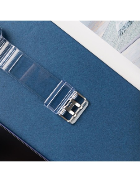 Dirželio šviesos rinkinys Silikoninės juostos apyrankės apyrankės apyrankės dėklas laikrodžiui 6 44 mm / laikrodis 5 44 ...