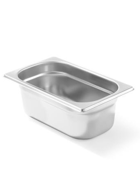GN 1/4 nerūdijančio plieno konteineris Profi Line aukštis 100 mm - Hendi 801628