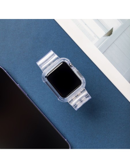 Dirželio šviesos rinkinys, silikoninis dirželis, apyrankės apyrankės dėklas laikrodžiui 3 42 mm / laikrodžiui 2 42 mm ju...