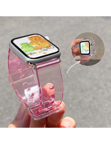 Lengvos silikoninės juostos apyrankės apyrankės laikrodžiui 6 / 5 / 4 / 3 / 2 / SE (40 mm / 38 mm) Raudona