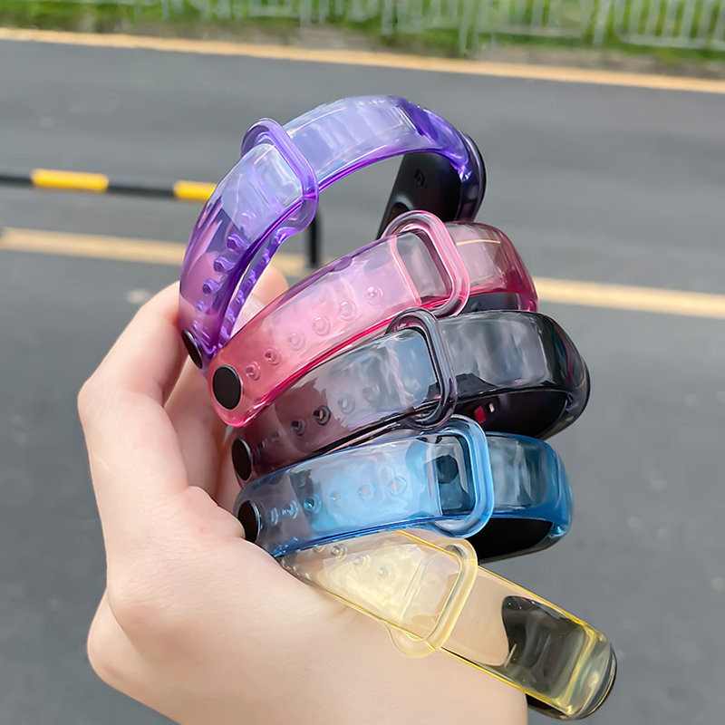 Pakaitinė silikoninė apyrankės apyrankė apyrankė skirta Xiaomi Mi Band 6/ 5 Blue