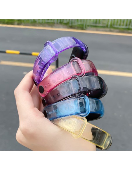 Pakaitinė silikoninė apyrankės apyrankė apyrankė skirta Xiaomi Mi Band 6/ 5 Blue Pakaitinė silikoninė apyrankės apyrankė apyrankė skirta Xiaomi Mi Band 6/ 5 Blue