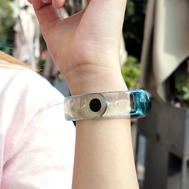 Pakaitinė silikoninė apyrankės apyrankė apyrankė skirta Xiaomi Mi Band 6/ 5 Blue