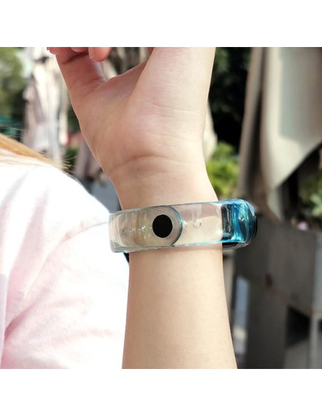 Pakaitinė silikoninė apyrankės apyrankė apyrankė skirta Xiaomi Mi Band 6/ 5 Blue Pakaitinė silikoninė apyrankės apyrankė apyrankė skirta Xiaomi Mi Band 6/ 5 Blue