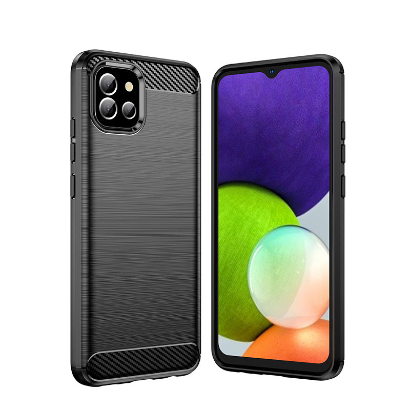 Carbon Case lankstus dangtelis Samsung A03S EU (166.5) juodas