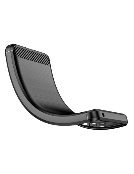 Carbon Case lankstus dangtelis Samsung A03S EU (166.5) juodas Carbon Case lankstus dangtelis Samsung A03S EU (166.5) juodas