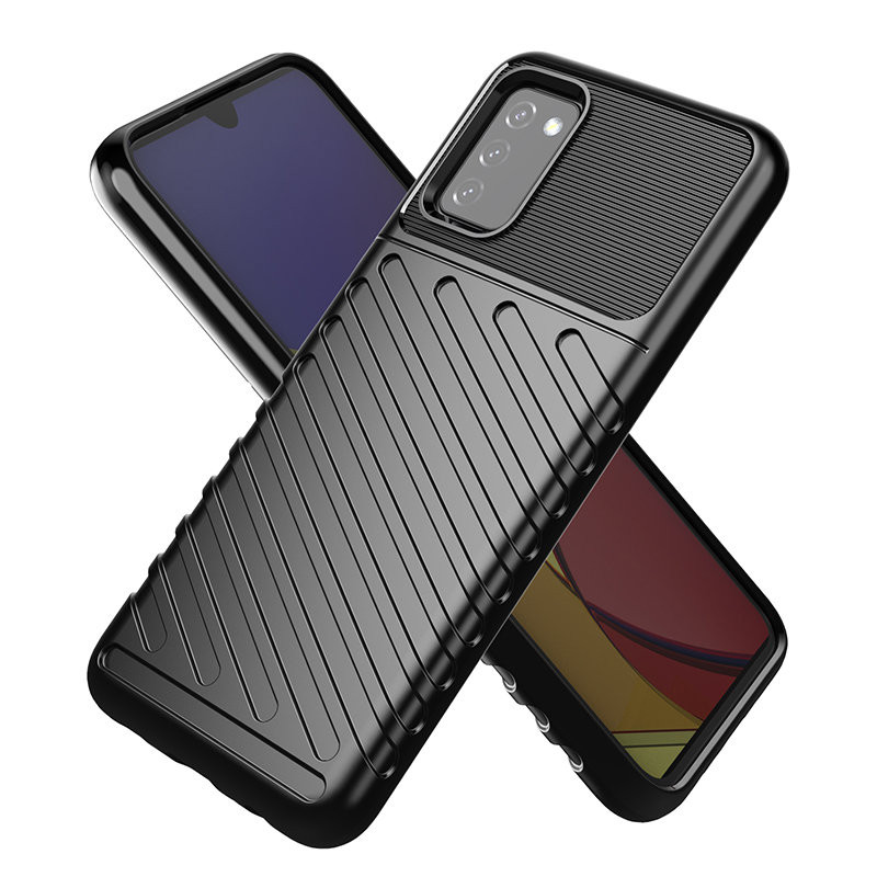 Thunder Case lankstus šarvuotas dėklas Samsung Galaxy A03s juodas