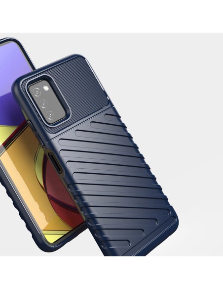 Thunder Case lankstus šarvuotas dėklas Samsung Galaxy A03s juodas