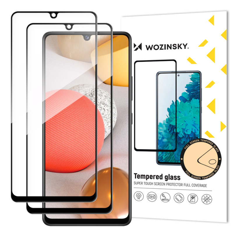 Wozinsky rinkinys iš 2x itin patvaraus grūdinto stiklo, klijuojamo viso ekrano apsauginės plėvelės su rėmeliu, patogiu d... Wozinsky rinkinys iš 2x itin patvaraus grūdinto stiklo, klijuojamo viso ekrano apsauginės plėvelės su rėmeliu, patogiu d...