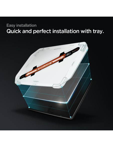 Spigen Glas.tR EZ Fit grūdintas stiklas, skirtas Tesla modeliui Y/ 3 Spigen Glas.tR EZ Fit grūdintas stiklas, skirtas Tesla modeliui Y/ 3