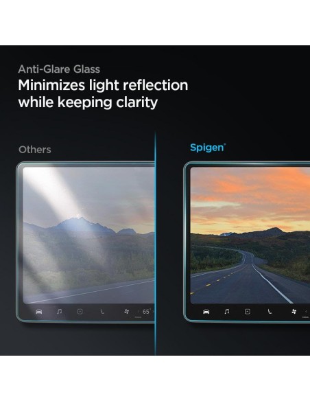 Spigen Glas.tR EZ Fit grūdintas stiklas, skirtas Tesla modeliui Y/ 3 Spigen Glas.tR EZ Fit grūdintas stiklas, skirtas Tesla modeliui Y/ 3
