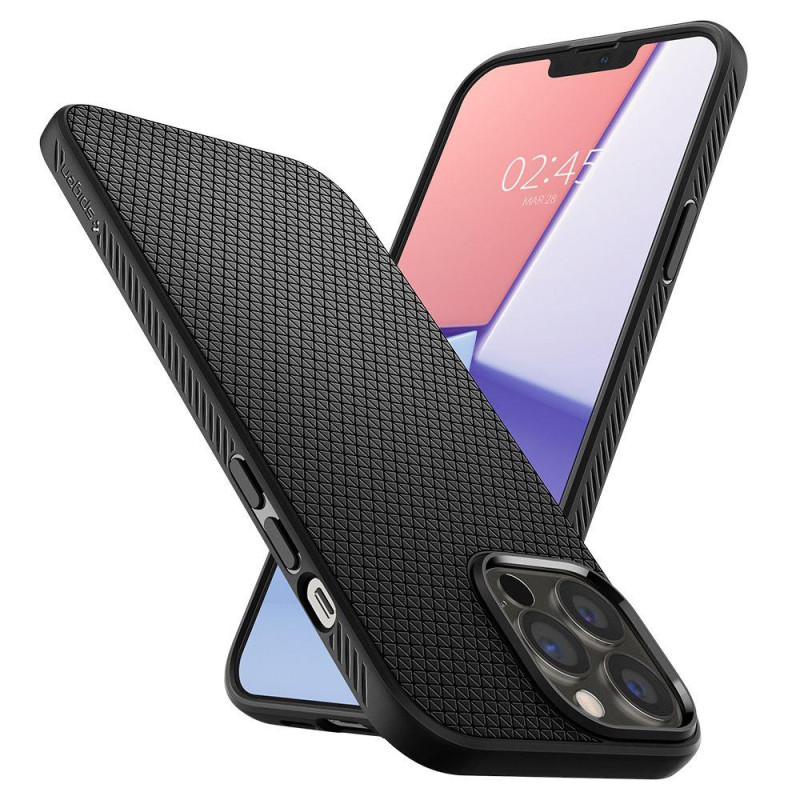 Spigen Liquid Air dėklas, skirtas iPhone 13 Pro Max - matinė juoda