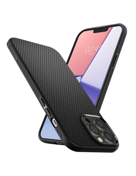 Spigen Liquid Air dėklas, skirtas iPhone 13 Pro Max - matinė juoda