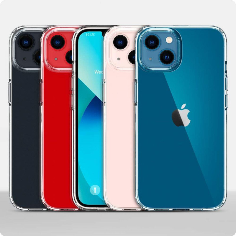 Spigen Liquid Crystal dėklas iPhone 13 mini - skaidrus