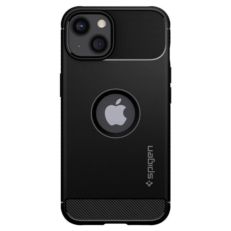 Spigen Rugged Armor dėklas iPhone 13 - matinė juoda