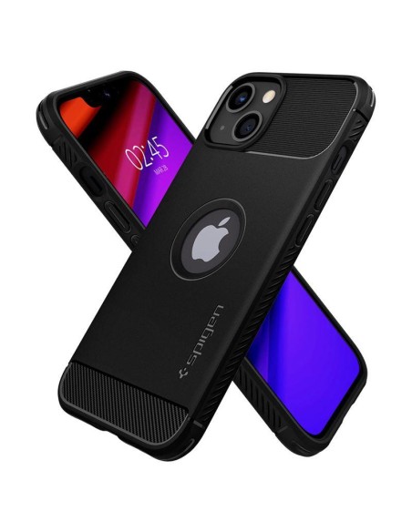 Spigen Rugged Armor dėklas iPhone 13 - matinė juoda Spigen Rugged Armor dėklas iPhone 13 - matinė juoda