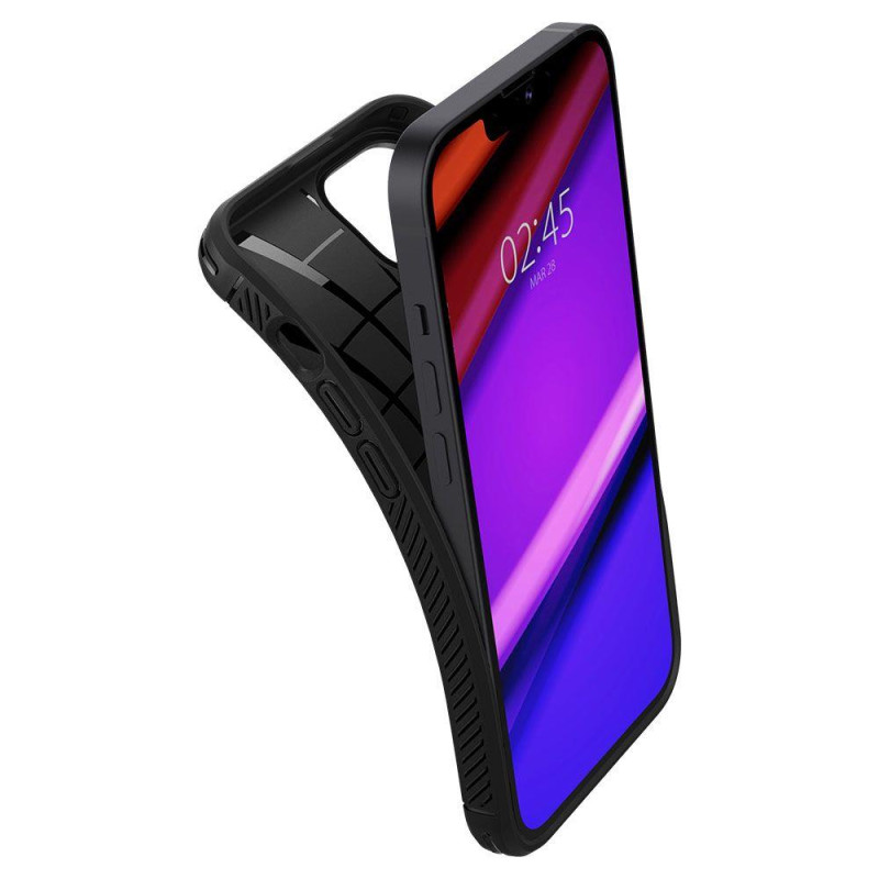Spigen Rugged Armor dėklas iPhone 13 - matinė juoda