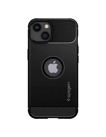 Spigen Rugged Armor dėklas iPhone 13 mini - matinė juoda Spigen Rugged Armor dėklas iPhone 13 mini - matinė juoda