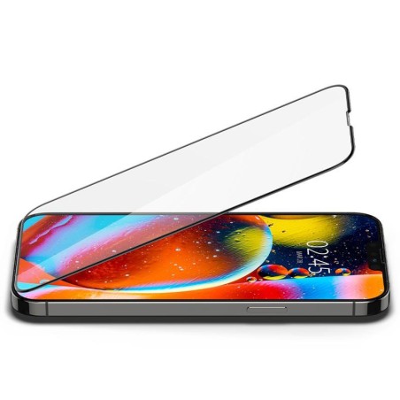 Spigen Glass FC grūdintas stiklas skirtas iPhone 13 Pro Max / 14 Plus - juodas Spigen Glass FC grūdintas stiklas skirtas iPhone 13 Pro Max / 14 Plus - juodas