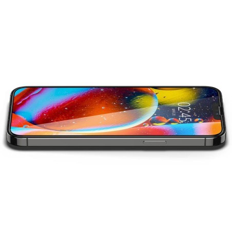 Spigen Glass FC grūdintas stiklas skirtas iPhone 13 Pro Max / 14 Plus - juodas Spigen Glass FC grūdintas stiklas skirtas iPhone 13 Pro Max / 14 Plus - juodas
