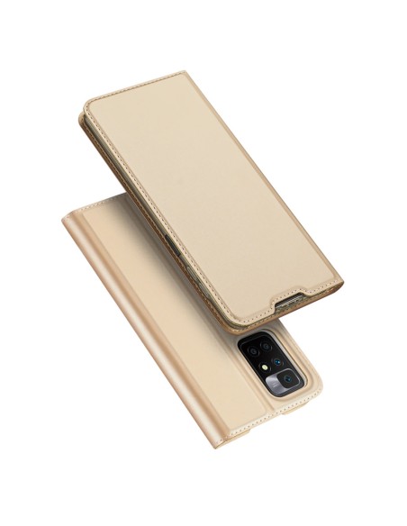 Dux Ducis Skin Pro dėklo dėklo dangtelis su atvartu Xiaomi Redmi 10 aukso Dux Ducis Skin Pro dėklo dėklo dangtelis su atvartu Xiaomi Redmi 10 aukso