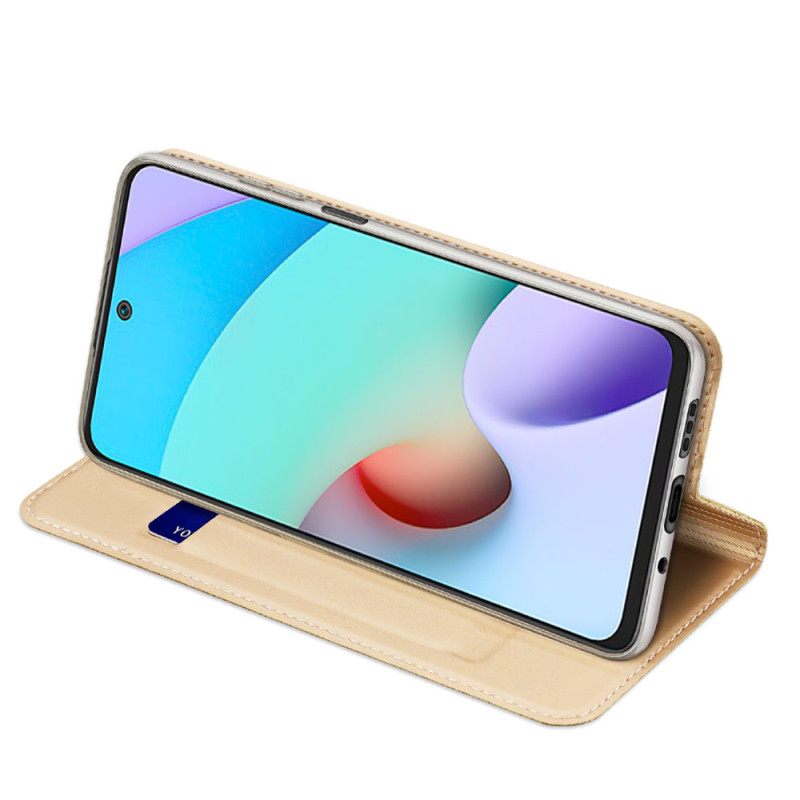 Dux Ducis Skin Pro dėklo dėklo dangtelis su atvartu Xiaomi Redmi 10 aukso
