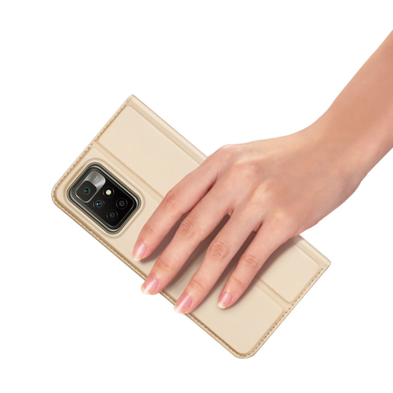 Dux Ducis Skin Pro dėklo dėklo dangtelis su atvartu Xiaomi Redmi 10 aukso