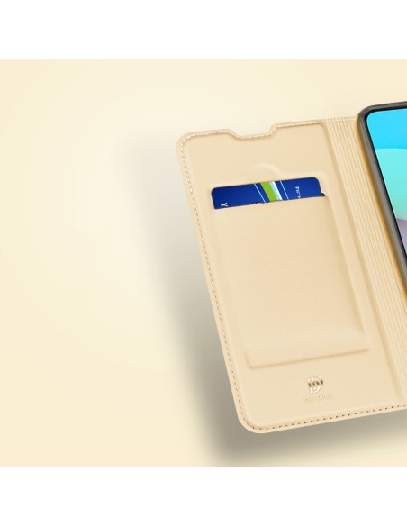 Dux Ducis Skin Pro dėklo dėklo dangtelis su atvartu Xiaomi Redmi 10 aukso Dux Ducis Skin Pro dėklo dėklo dangtelis su atvartu Xiaomi Redmi 10 aukso