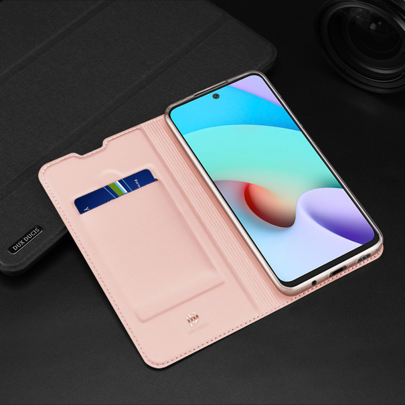 Dux Ducis Skin Pro dėklo dėklo dangtelis su atvartu Xiaomi Redmi 10 aukso