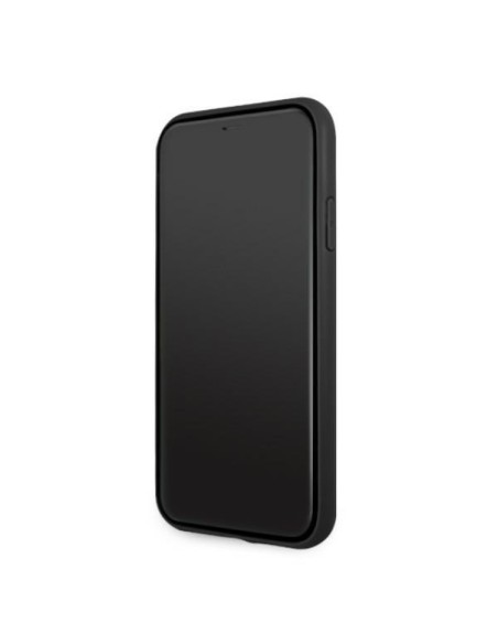BMW odinis perforuotas dėklas iPhone 11 / Xr - juodas