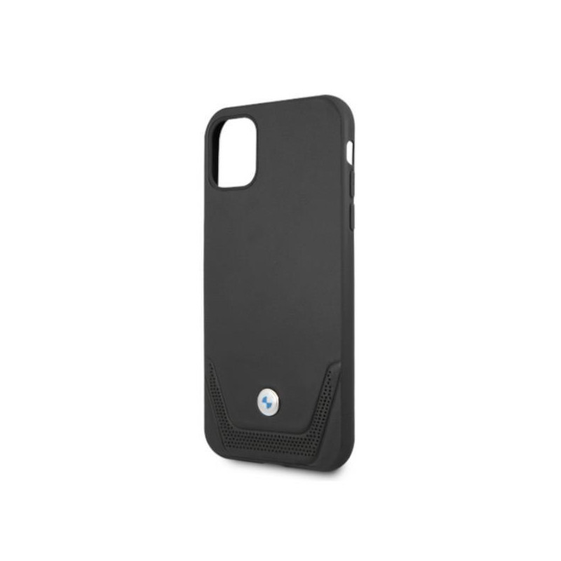 BMW odinis perforuotas dėklas iPhone 11 / Xr - juodas