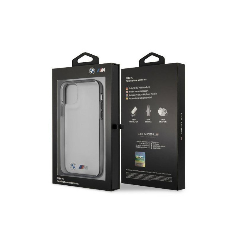 BMW Sandblast dėklas iPhone 12 Pro Max - skaidrus