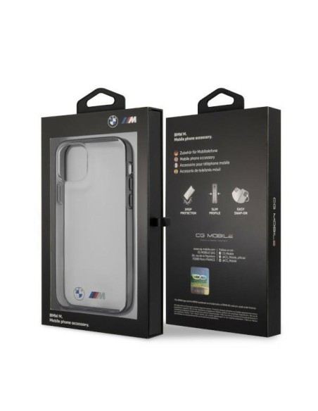 BMW Sandblast dėklas iPhone 12 Pro Max - skaidrus BMW Sandblast dėklas iPhone 12 Pro Max - skaidrus