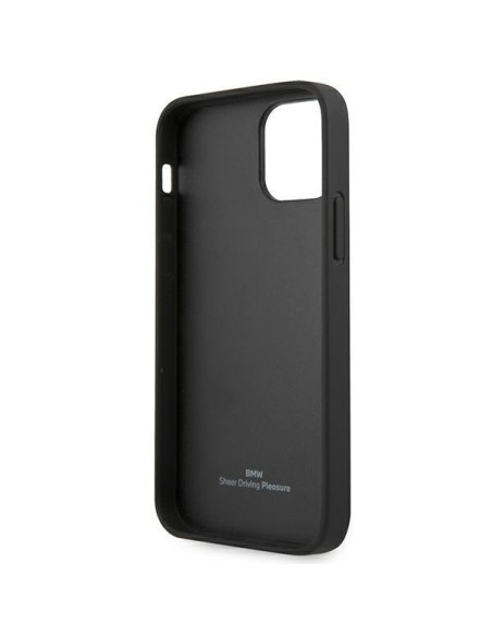 BMW Leather Curve Perforate dėklas, skirtas iPhone 12 Pro Max - juodas BMW Leather Curve Perforate dėklas, skirtas iPhone 12 Pro Max - juodas