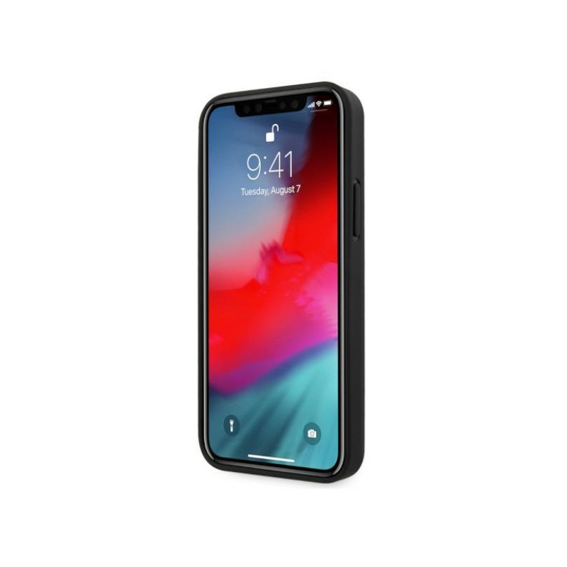 BMW Leather Deboss dėklas iPhone 12 / iPhone 12 Pro - juodas
