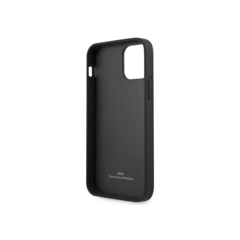 BMW Leather Deboss dėklas iPhone 12 / iPhone 12 Pro - juodas