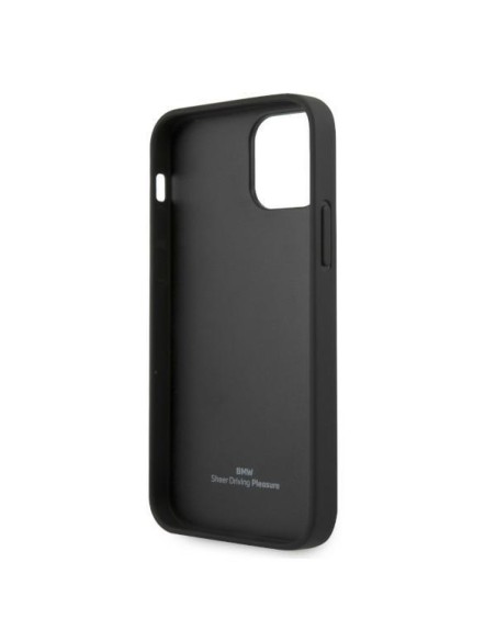 BMW Leather Curve Perforate dėklas iPhone 12 / iPhone 12 Pro - raudonas BMW Leather Curve Perforate dėklas iPhone 12 / iPhone 12 Pro - raudonas